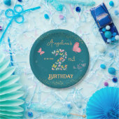 Assiettes En Carton Mon papillon a deux ans : le thème des papillons (Fête)