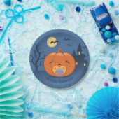 Assiettes En Carton Mon premier Citrouille de pacificateur Halloween (Fête)