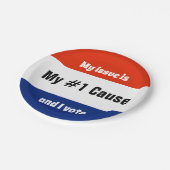 Assiettes En Carton Mon problème Électorale (Angle)