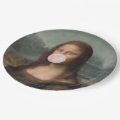 Assiettes En Carton Mona Lisa Blown Pink Buble gomme (Angle)