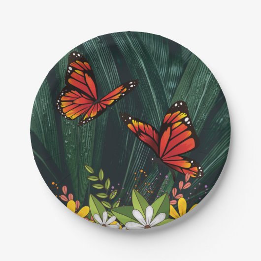 Assiettes En Carton Monarch Butterfly fév 6_21 (Devant)