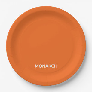 Assiettes En Carton Monarch butterfly orange color name