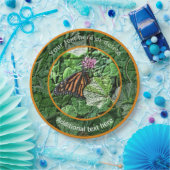 Assiettes En Carton Monarque Papillon Art Nature Fête Personnalisée (Fête)