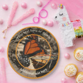 Assiettes En Carton Monarque Papillon Nature Fête Personnalisée (Fête)