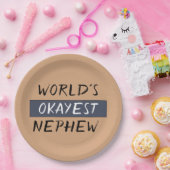 Assiettes En Carton Mondes Okayest Nephew Funny (Fête)