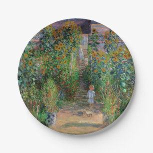 Assiettes En Carton Monet Garden Vetheuil Impressionim Peinture
