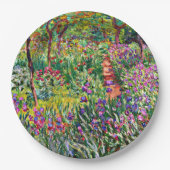Assiettes En Carton Monet - Le jardin d'Iris à Giverny (Devant)