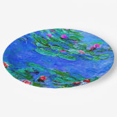 Assiettes En Carton Monet - Lys d'eau (rouge) (Angle)