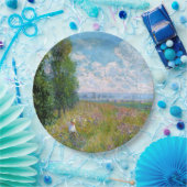 Assiettes En Carton Monet - Meadow with Poplars (Fête)