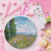 Assiettes En Carton Monet - Meadow with Poplars (Fête)