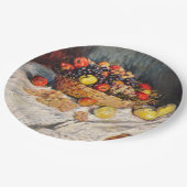 Assiettes En Carton Monet - Pommes et raisins, (Angle)