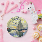 Assiettes En Carton Monet - Voilier au Petit Gennevilliers, (Fête)