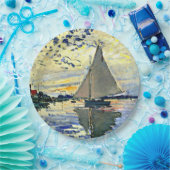 Assiettes En Carton Monet - Voilier au Petit-Gennevilliers (Fête)