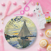 Assiettes En Carton Monet - Voilier au Petit-Gennevilliers (Fête)