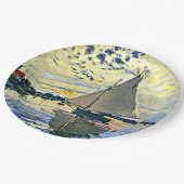 Assiettes En Carton Monet - Voilier au Petit-Gennevilliers (Angle)