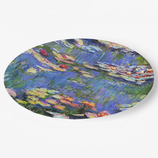 Assiettes En Carton Monet - Water Lilies, 1916, (Angle)