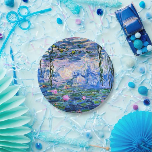 Assiettes En Carton Monet - Water Lilies, 1919 (Fête)