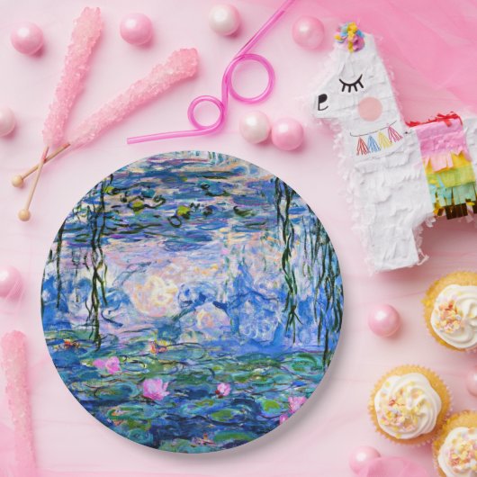 Assiettes En Carton Monet - Water Lilies, 1919, (Fête)