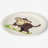 Assiettes En Carton Monkey (Angle)