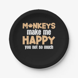 Assiettes En Carton Monkey Me Rend Heureux
