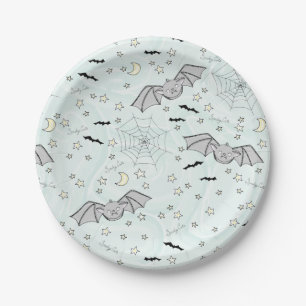 Assiettes En Carton Monnaie Batty, Etoiles & Lunes Éffrayant mignonne