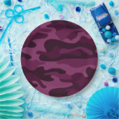 Assiettes En Carton Monocolore violet tyrien (Fête)