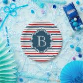 Assiettes En Carton Monogram design (Fête)