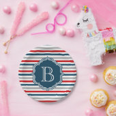 Assiettes En Carton Monogram design (Fête)