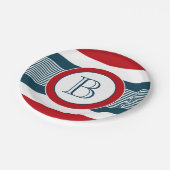 Assiettes En Carton Monogram design (Angle)