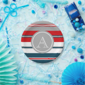 Assiettes En Carton Monogram design (Fête)