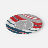 Assiettes En Carton Monogram design (Angle)