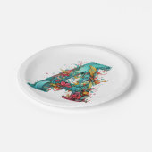 Assiettes En Carton Monogramme A Allure (Angle)