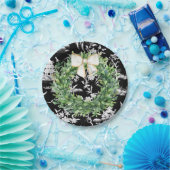 Assiettes En Carton Monogramme blanc Chinoiserie Preppy (Fête)