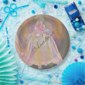 ASSIETTES EN CARTON MONOGRAMME DE FÊTE DE DOUCHE BÉBÉ REVEAL (Fête)