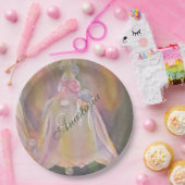 ASSIETTES EN CARTON MONOGRAMME DE FÊTE DE DOUCHE BÉBÉ REVEAL (Fête)