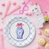 Assiettes En Carton Monogramme de la Chinoiserie Ginger Jar (Fête)