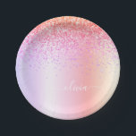 Assiettes En Carton Monogramme Pailleté Rose Gold Violet Arc-en-Ciel P<br><div class="desc">Assiettes de fête à monogramme et nom en métal faux feuilleton métallisé arc-en-ciel pastel ombré - violet, or, rose blush paillettes métallisées. C'est le cadeau parfait pour un anniversaire sweet 16, un mariage, une douche de mariée, un anniversaire de mariage, une baby shower ou une fête d'enterrement de vie de...</div>