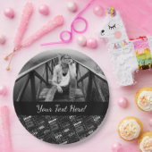 Assiettes En Carton Monogramme personnalisé amusant 45e anniversaire (Fête)