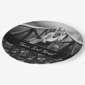 Assiettes En Carton Monogramme personnalisé amusant 45e anniversaire (Angle)