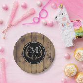 Assiettes En Carton Monogramme Russe Bois Cerf Antlers (Fête)