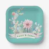 Assiettes En Carton Monogramme Sud-Ouest Bleu (Recto)