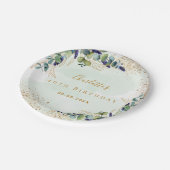 Assiettes En Carton Monographie de la parties scintillant de l'eucalyp (Angle)