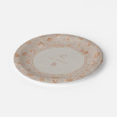 Assiettes En Carton Monographie de mariage campagnard rustique en dent (Angle)