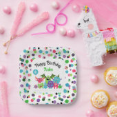 Assiettes En Carton Monster Mash Nom et âge Fête d'anniversaire (Fête)