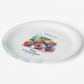 Assiettes En Carton Monster Truck boy Anniversaire (Angle)