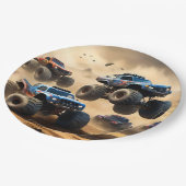 Assiettes En Carton Monster Trucks Mayhem, (Angle)