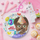 Assiettes En Carton Monster Wolf Boy fête d'anniversaire (Fête)