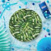 Assiettes En Carton Monstère tropicale Feuilles - Exotique (Fête)