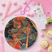 ASSIETTES EN CARTON MONSTRE DE COMBAT SAMURAI (Fête)