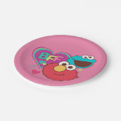 Assiettes En Carton Monstre Elmo & Cookie - BFF (Angle)